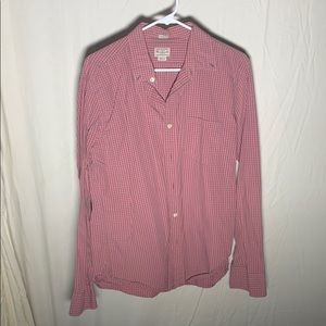 J. Crew Slim Fit Plaid Button Down, L